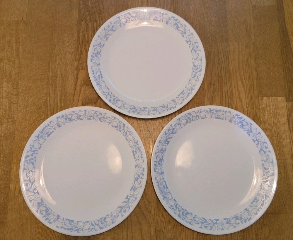 Corelle Sea And Sand- Set of 3 Dinner Plates 10.25" Morning Light Discontinued
